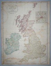 Großbritannien und Irland Kupferstichkarte M...