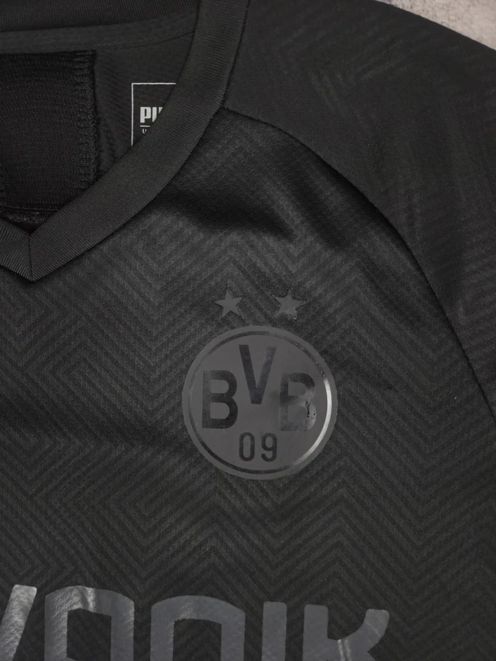 Puma Borussia Dortmund Soccer Jersey 2019 Special Edition Blackout #17 HAALAND - Image 4 of 4