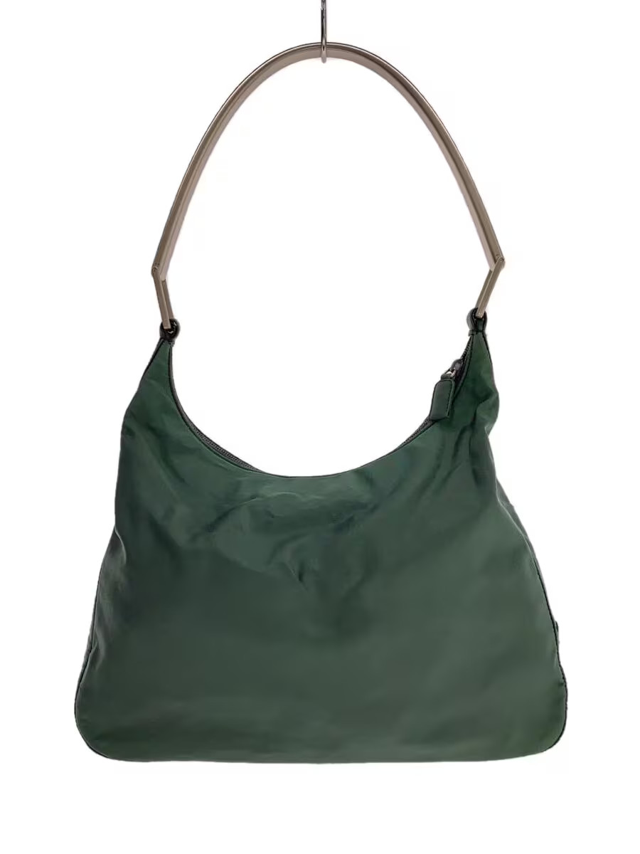 Prada Rare Nylon Shoulder Bag in Solid Green