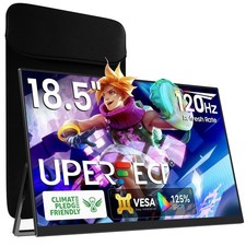 UPERFECT Portable Monitor 18.5 inch 120HZ 125 sRGB 1080P w/VESA Stand, Lar...