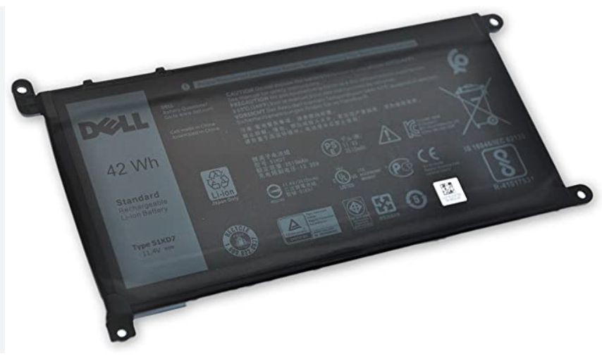 Dell W125723830 Battery. 42WHR. 3Cell.