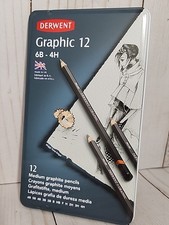 Derwent Graphic Pencils 6B-4H Set of 12 New S...