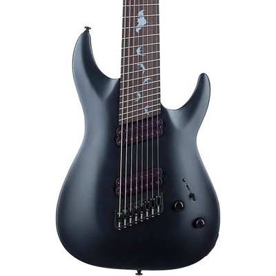 Schecter Guitar Research Damien8 MS Electric Guitar Satin Black