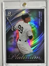 Topps 2019 Bowman Platinum Platinum Presence Aaron Judge #PP-19 Yankees Insert