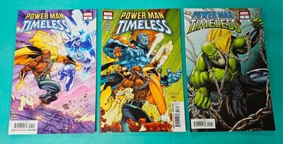 3x 2024 POWER MAN TIMELESS # 2 3 4 ~ Marvel VARIANT Comic SET ~ NEW/UNREAD NM