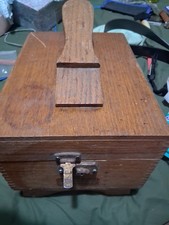 Vintage Griffin Shinemaster Wooden Shoe Shine Box