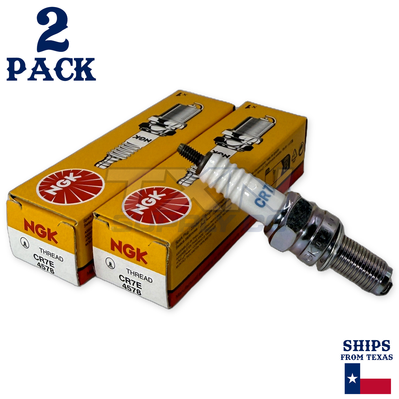 2 Pack NGK Spark Plug - For Arctic Cat 400 ATV