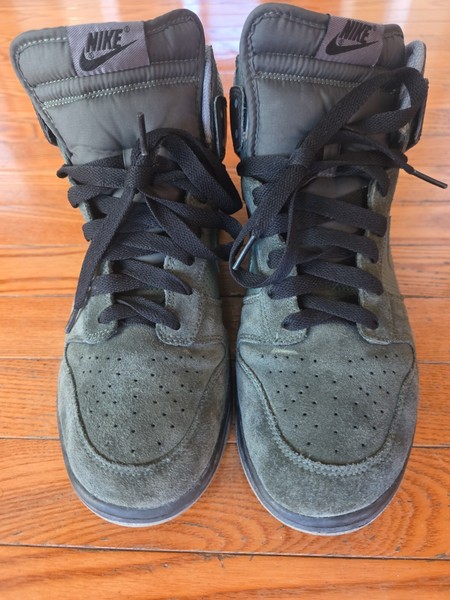 Talla Hombre 11 - Nike Dunk High Army Camo Verde - 317982-331 Raro 2008 3