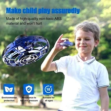 Boomerang Flying Spinner Magic Mini UFO Drone Flyorb Fidget Toys LED RGB Light