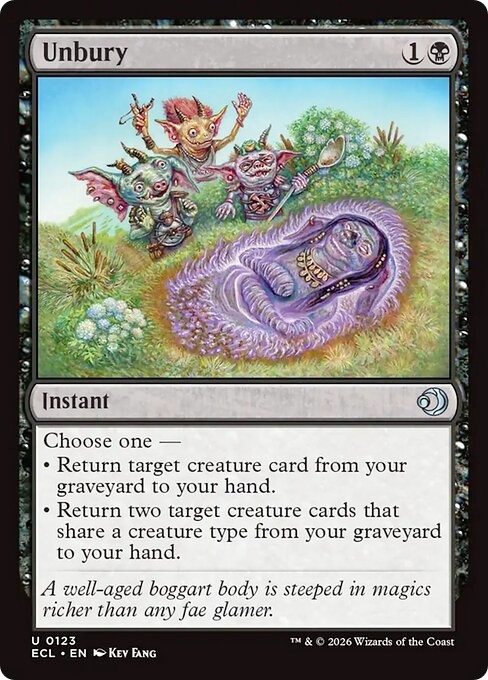 UNBURY x4 mtg NM-M Lorwyn Eclipsed 4 Unc