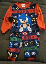 Sonic the Hedgehog Toddler Boys two-piece Cotton Pajama Sleepwear Set, 2T
