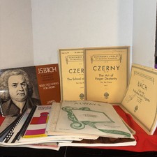Huge Estate Lot Of Piano- Organ- Music Books Sheet Music -wedding- Bach