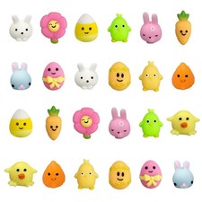 24 PCS Easter Mochi Squishy Toys Stress Relief Squishies for Kids Boys Girls ...