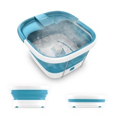 Homedics Smart Space Bubble Mate Collapsible Foot Spa, Heat-Maintaining, Bubble