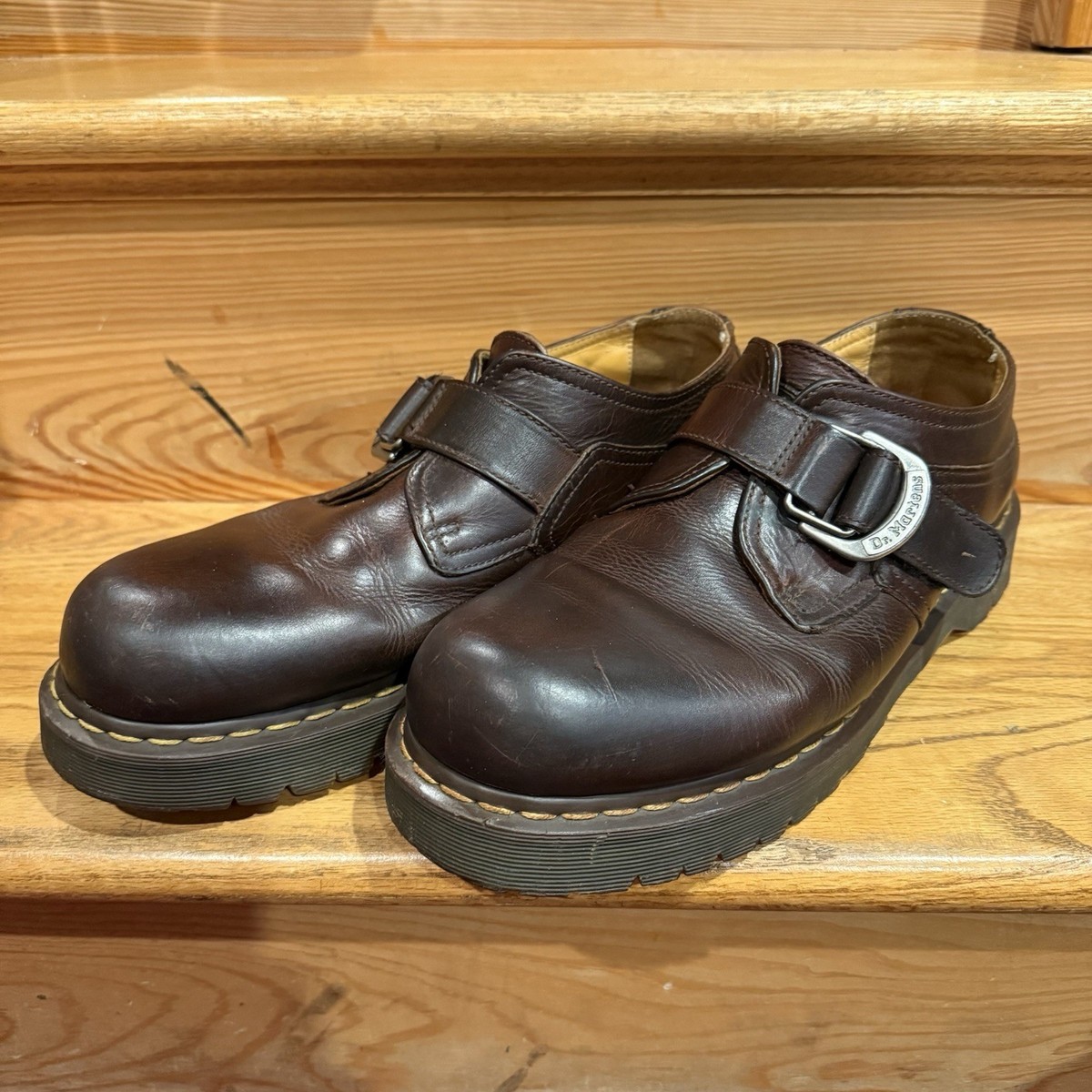 Dr. Martens Men’s Brown Dress Shoes - Rare Mary Jane’s  size 12 8065 Crazy Horse Leather Mary Jane Shoes in Dark Brown | Dr  main image 3
