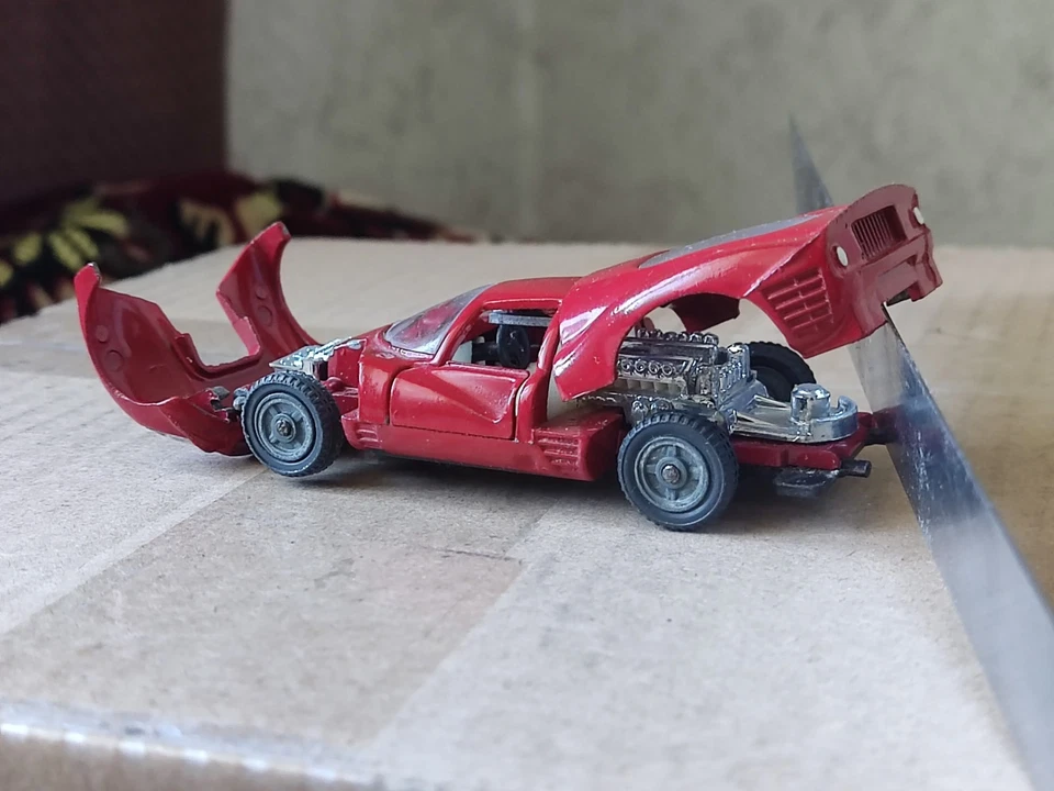 FERRARI P4 A27 1/43 Made in URSS Vintage Diecast Retro Sport Car, Soviet Union  - Image 3 of 4