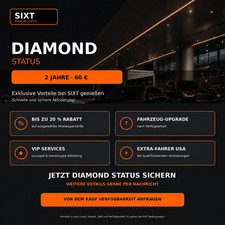 SIXT Diamond Status &mdash; exklusive Vorteile