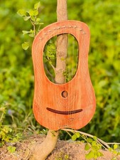 Pipping 10 String Rosewood Lyre Harp Musical ...