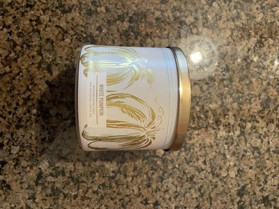 Bath & Body Works White Pumpkin 3 Wick Candle 14.5 oz 411 gr New
