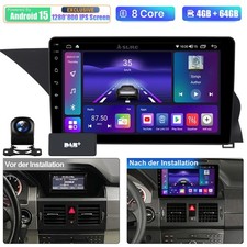 DAB+ 8-Core 1080P Android 15 AutoRadio Carplay F&uuml;r Mercedes Benz GLK Klasse X204