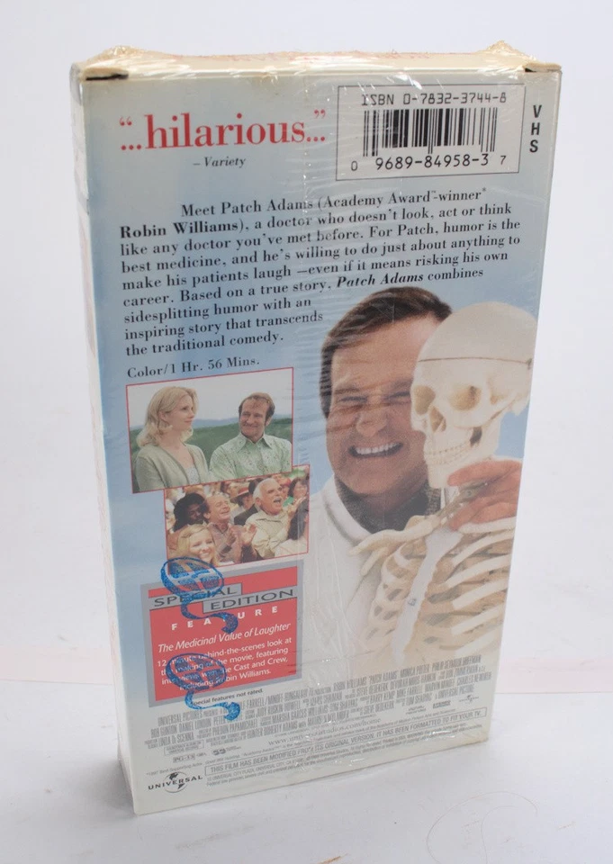 Patch Adams (1998, VHS) SEALED - Image 2 of 4