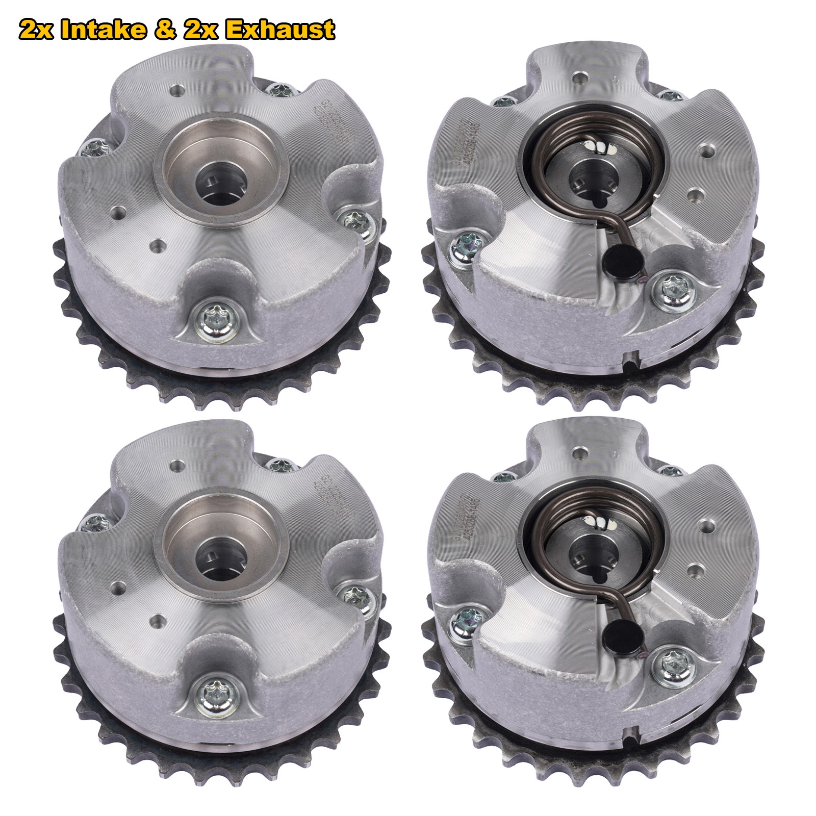 4pcs Camshaft Adjusters For Audi A4 Q5 A6 3.2 FSI R8 06e109083m 06e109084m--DA