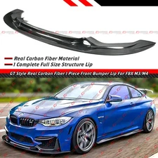 For 15-19 BMW F80 M3 F82 F83 M4 GT4 Style Carbon Fiber Front Bumper Lip Splitter