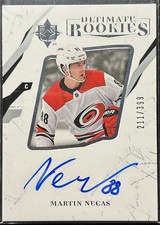 2017-18 Ultimate Collection Rookies Martin Necas Auto /399 RC Colorado Avalanche