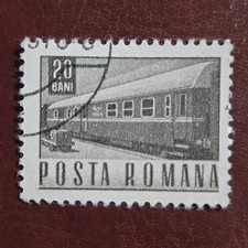 Romania 1968 Posta Romana 20 Bani Mail Railway Car Stamp Cancelled Train