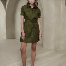 Banana Republic Factory Utility Mini Shirtdress Size Medium Tall MT
