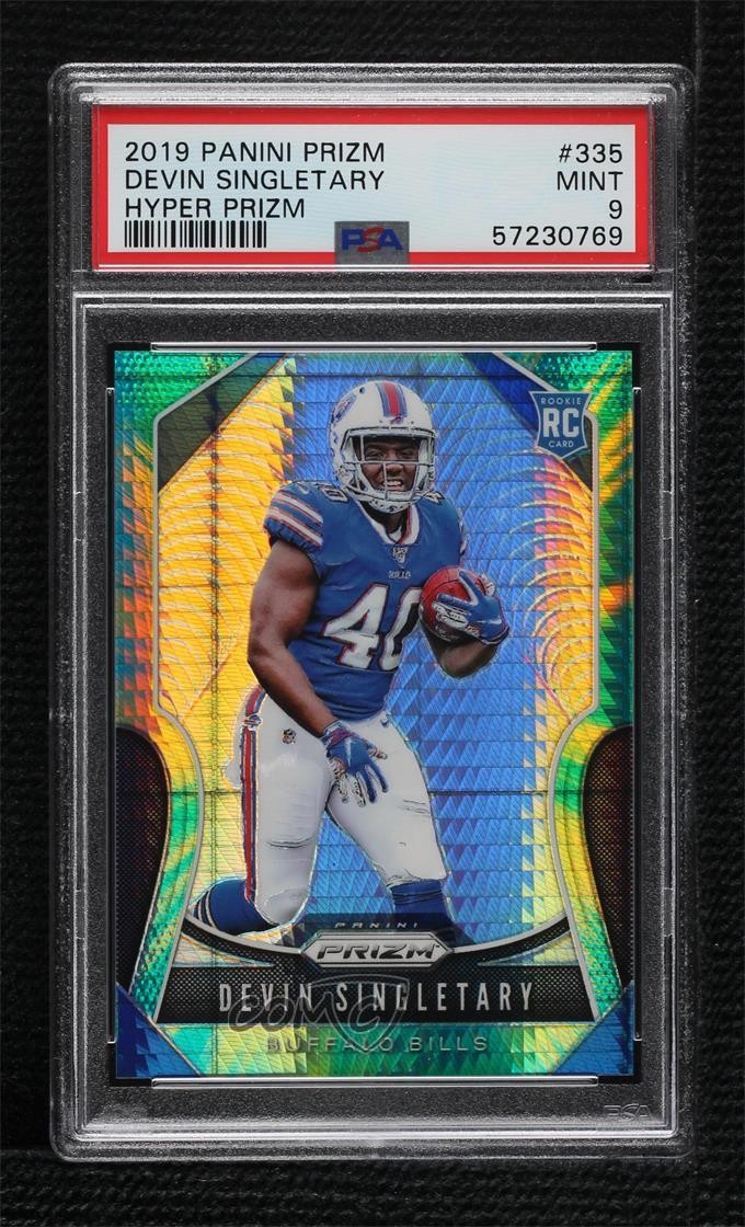 2019 Panini Prizm Rookies Hyper 106/175 Devin Singletary #335 PSA 9 MINT 13c1