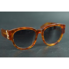 Saint Laurent Paris SL M19/F Cat Eye Havana Brown YSL Logo Sunglasses Italy New
