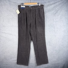 Vintage Polo Ralph Lauren Pants Mens 36x36* Brown Corduroy Pleated Made In USA
