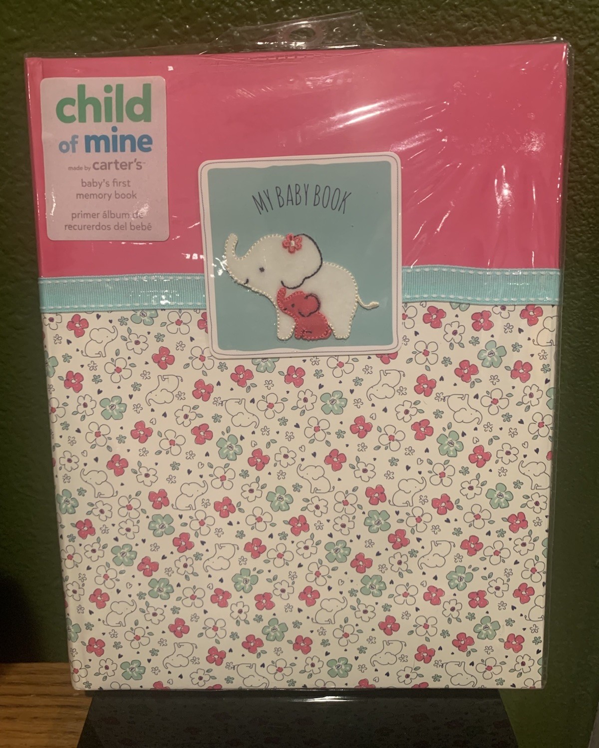 Carters My Baby Book Pink Elephant Girls Memories New Vintage 2014 Keepsake RARE