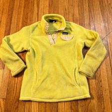 Patagonia Re Tool Snap T Fleece Pullover Girls 14  XL Yellow Sweatshirt  