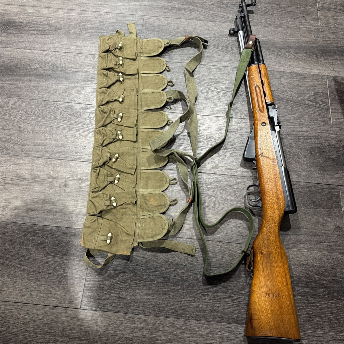 Original Surplus Chinese Army Type 56 SKS 7.62x39 Chest Rig Ammo