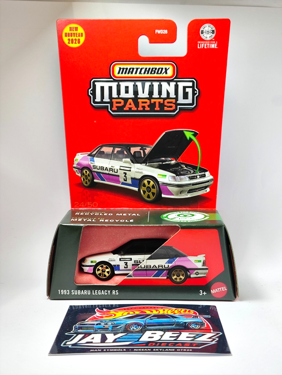 Matchbox Moving Parts NEW 1993 Subaru Legacy RS (Promo Combine