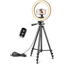 12 inch Ring Light with Stand, Selfie Ring Light with 55" Extendable Tripod Stan