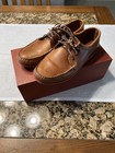 Quoddy Blucher Moc Whiskey Leather Vibram Camp Sole - Mens Size 8 D