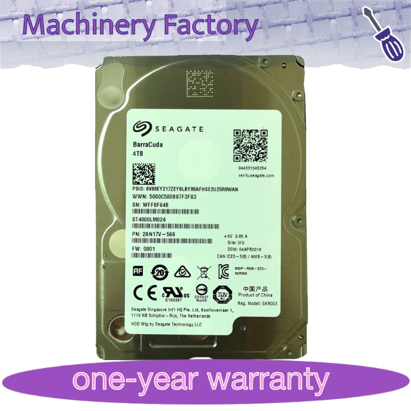 Seagate BarraCuda 4TB Internal 5400RPM 2.5 in. HDD