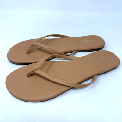 Project Cloud Memory Foam Sandal Brown Tan Women Flip Flops US-8.5M 8.5