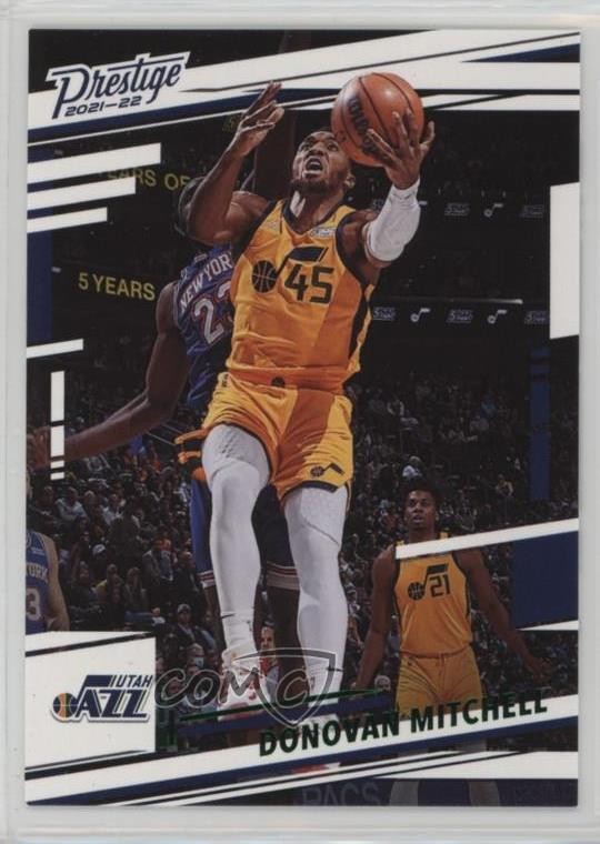 2021-22 Panini Chronicles Prestige Green Donovan Mitchell #68 0q1p