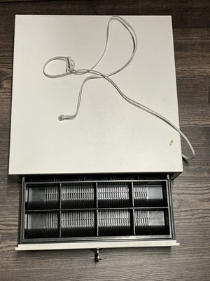 Epsilont Mini Cash Drawer EPS-410 White  With 2 Keys Great Condition.