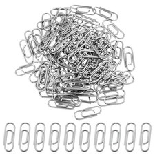 100PCS Metal Mini Paper Clips 0.6inch 15mm Small Paperclips Super Cute 0.60