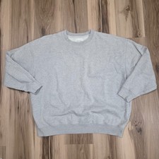 ARITZIA Wilfred Sweater Women's 2 Gray Pullover Crew Neck Oversize