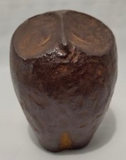 Vintage Mid Century Cast Iron Bird Sculpture MCM Minimalist Paperweight 2 3/4"