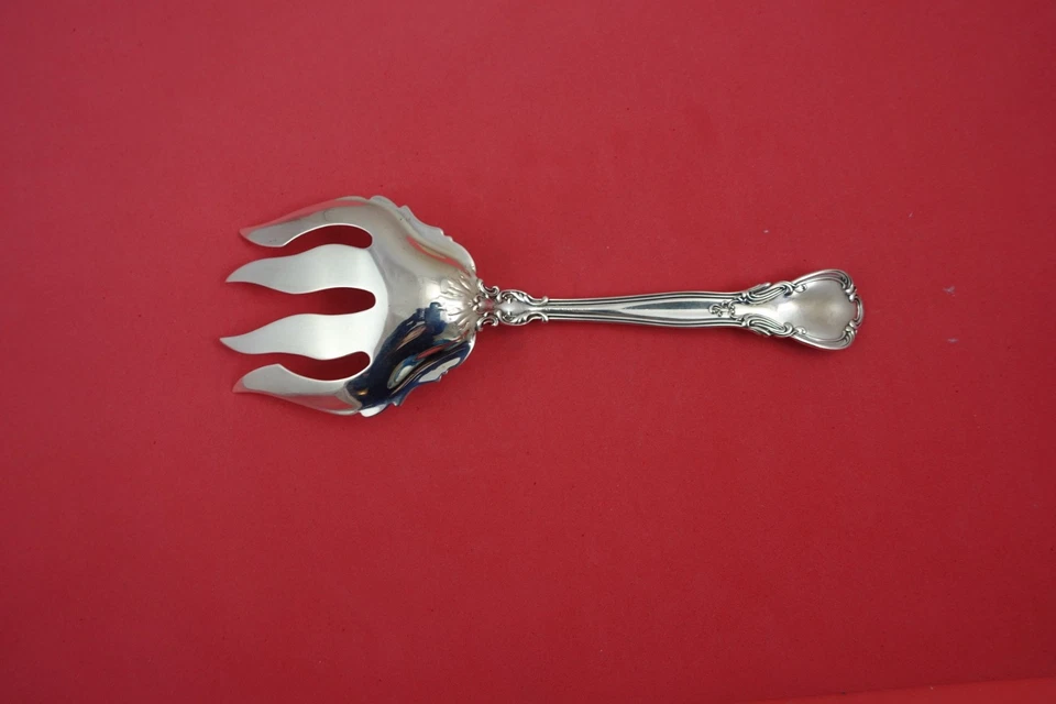 Tenedor para servir pescado Chantilly by Gorham Sterling grande con cordón aplicado 8 3/8" Foto 2 de 2