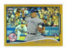 2014 Topps Chrome Update Gold Refractor #MB-43 MASAHIRO TANAKA /250 Rookie RC