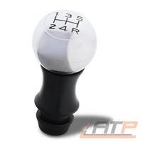 Schalthebelknauf 5-GANG Chrom Schwarz FÜR Peugeot 206 207 307 308 406 607 807