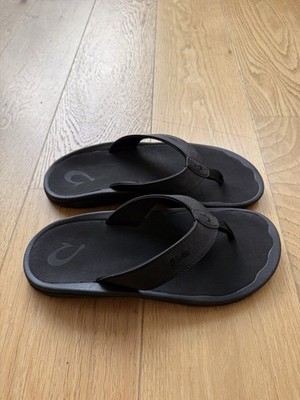 OluKai Ohana Herren Flip Flop. Men s Sandals. Black. Size EUR 46 / US 13. NEW